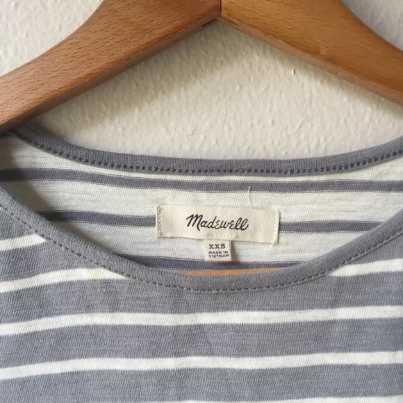 Madewell Forward Seam Stripe Tank Dusk-Grey - Picture 7 of 8